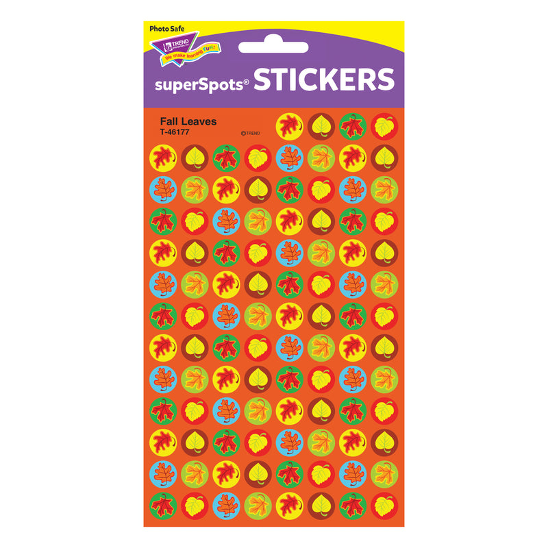 Fall Leaves Superspot Shapes Stickers