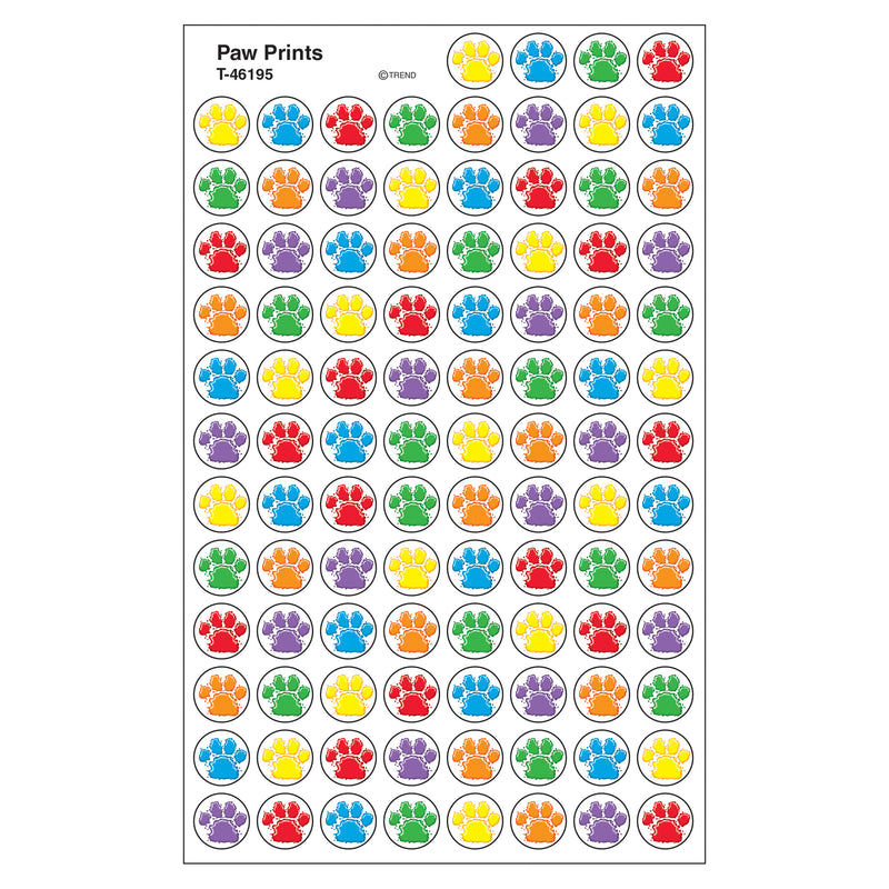Paw Prints Superspots Stickers