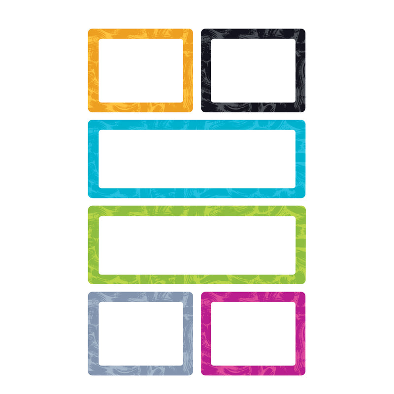 Painted Labels Supershapes Stickers Large Color Harmony