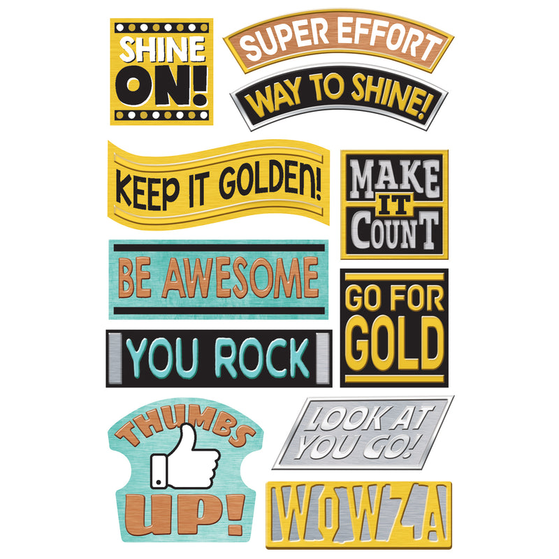 Motivating Messgs Sprshps Stickers Large I Love Metal