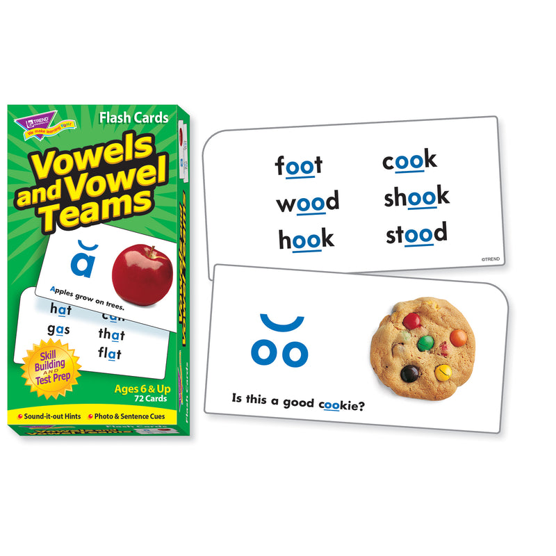Flash Cards Vowels & Vowel Teams 72-box