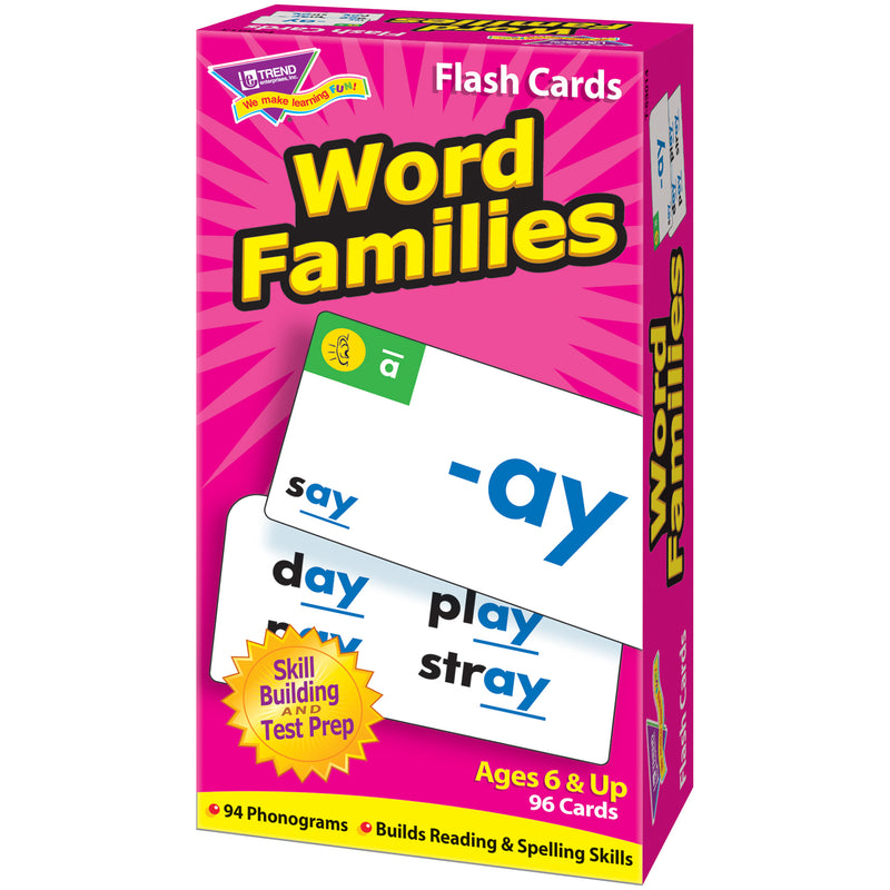 Flash Cards Word Families 96-box