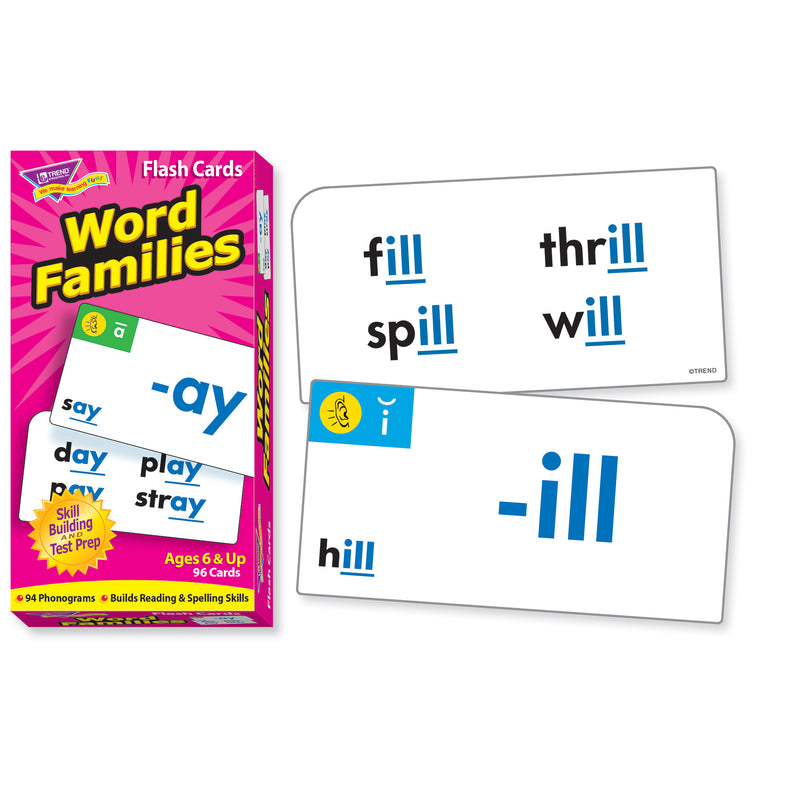 Flash Cards Word Families 96-box