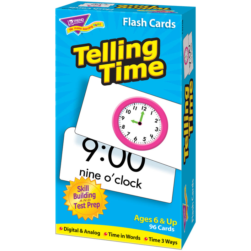 Flash Cards Telling Time 96-box
