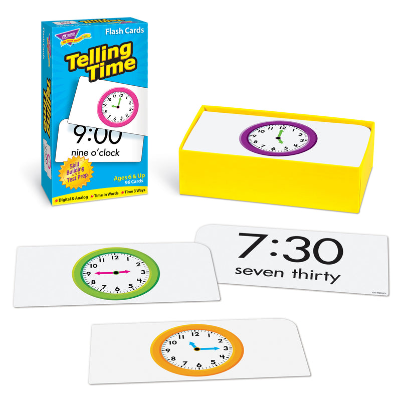 Flash Cards Telling Time 96-box