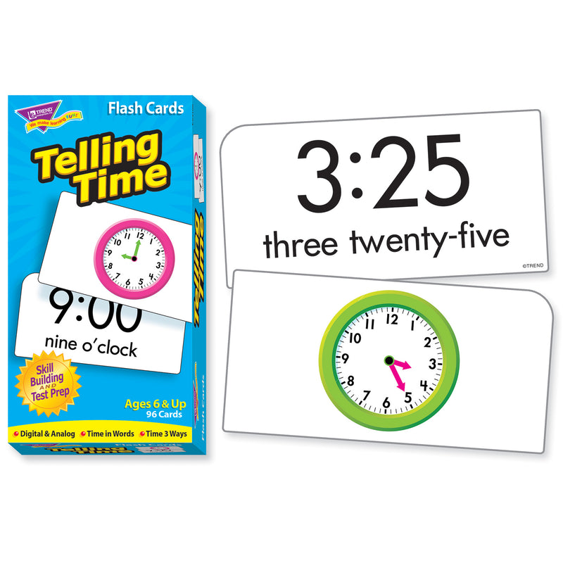 Flash Cards Telling Time 96-box