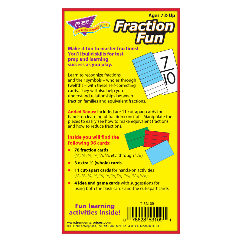 Flash Cards Fraction Fun 96-box