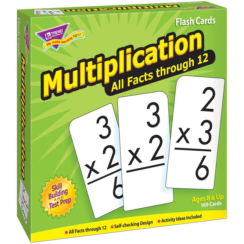 Flash Cards All Facts 169-box 0-12 Multiplication