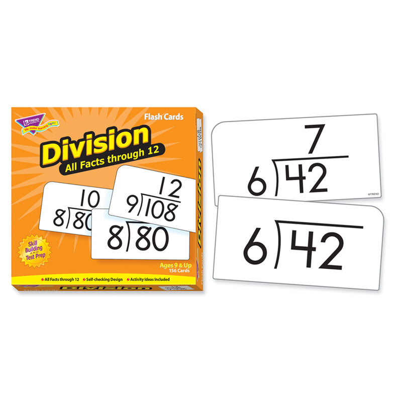 Flash Cards All Facts 156-box 0-12 Division