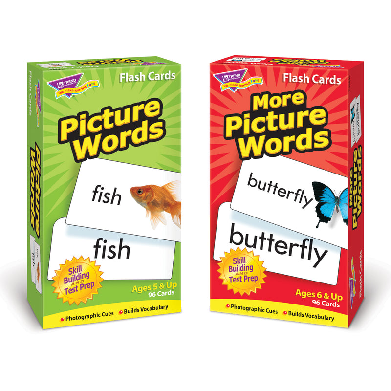 Picture Words Flash Cards Asst Skill Drill