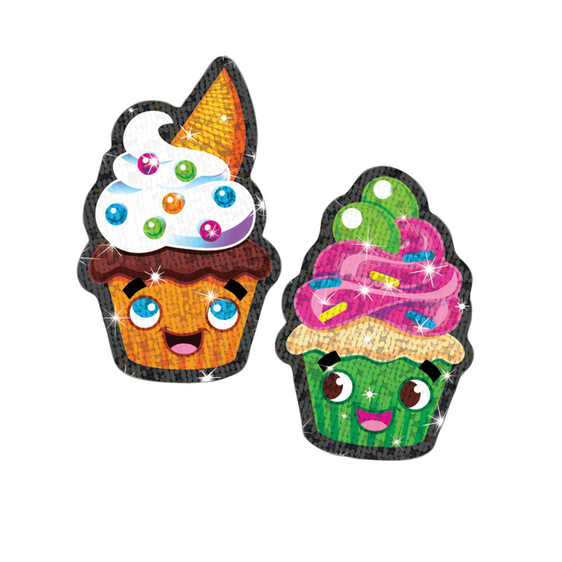 Cupcake Cuties Sparkle Stickers 18 Ct