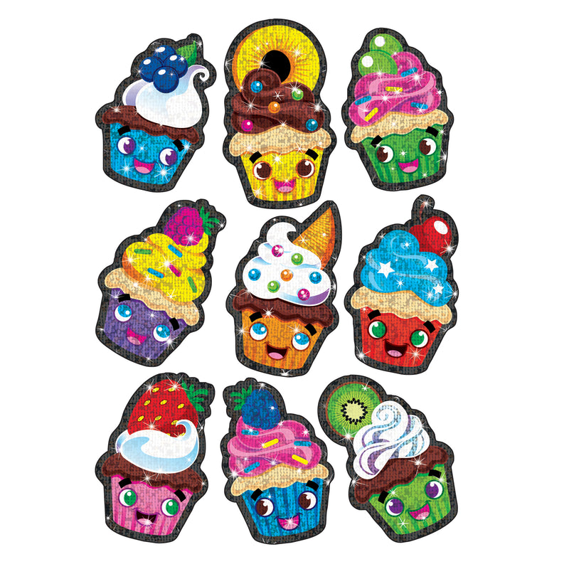 Cupcake Cuties Sparkle Stickers 18 Ct