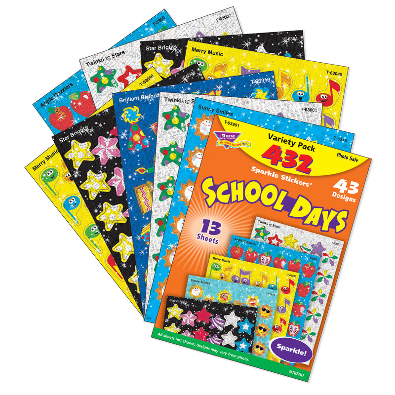 Sparkle Stickers School Days