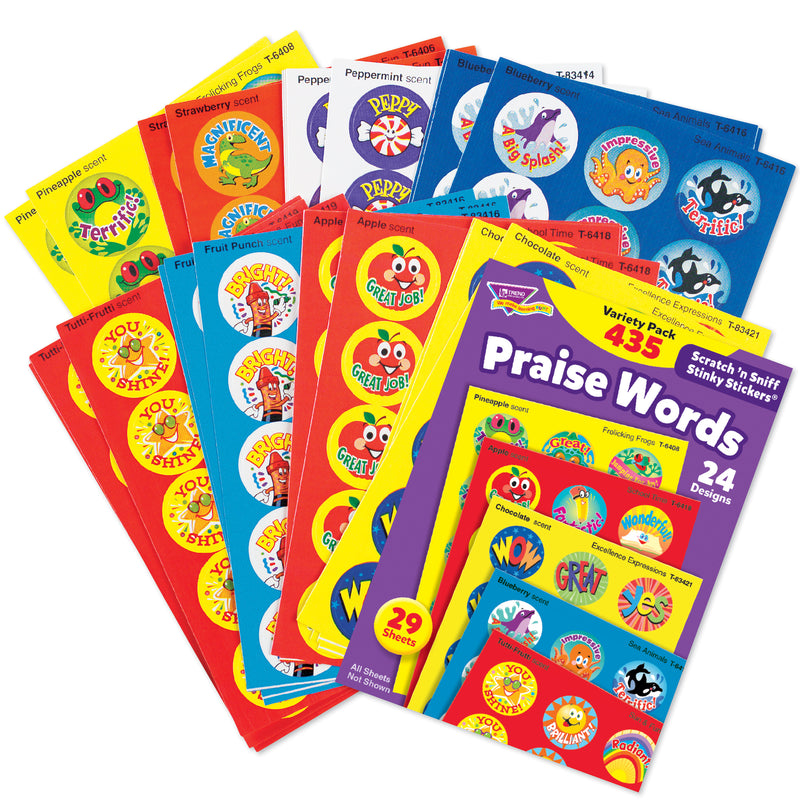 Stinky Stickers Praise Words 435-pk Jumbo Acid-free Variety Pk