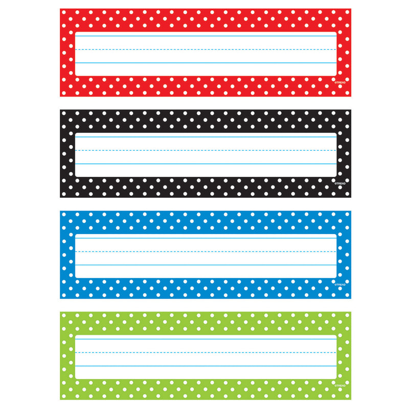 Polka Dots Desk Toppers Name Plates