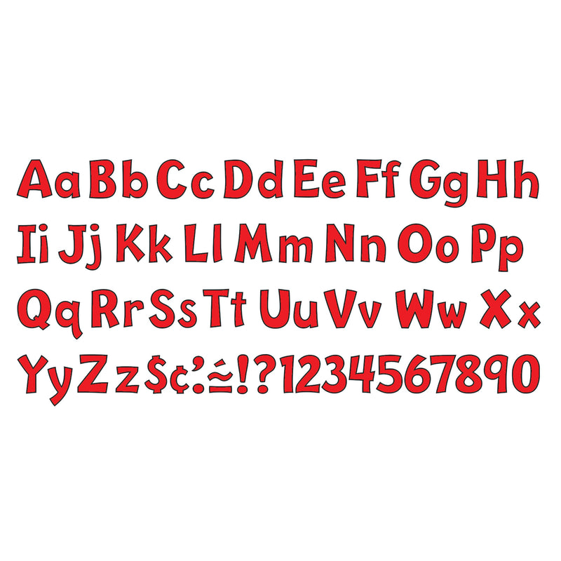 Ready Letter 4 Inch Playful Red Uppercase & Lowercase Combo
