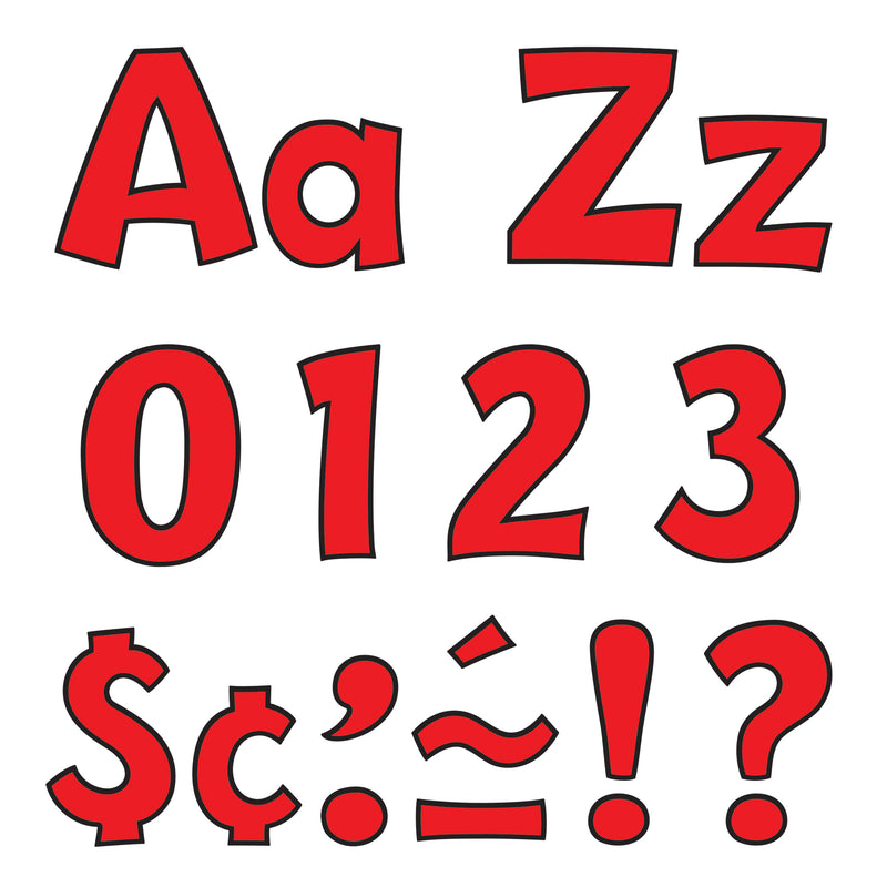 Ready Letter 4 Inch Playful Red Uppercase & Lowercase Combo