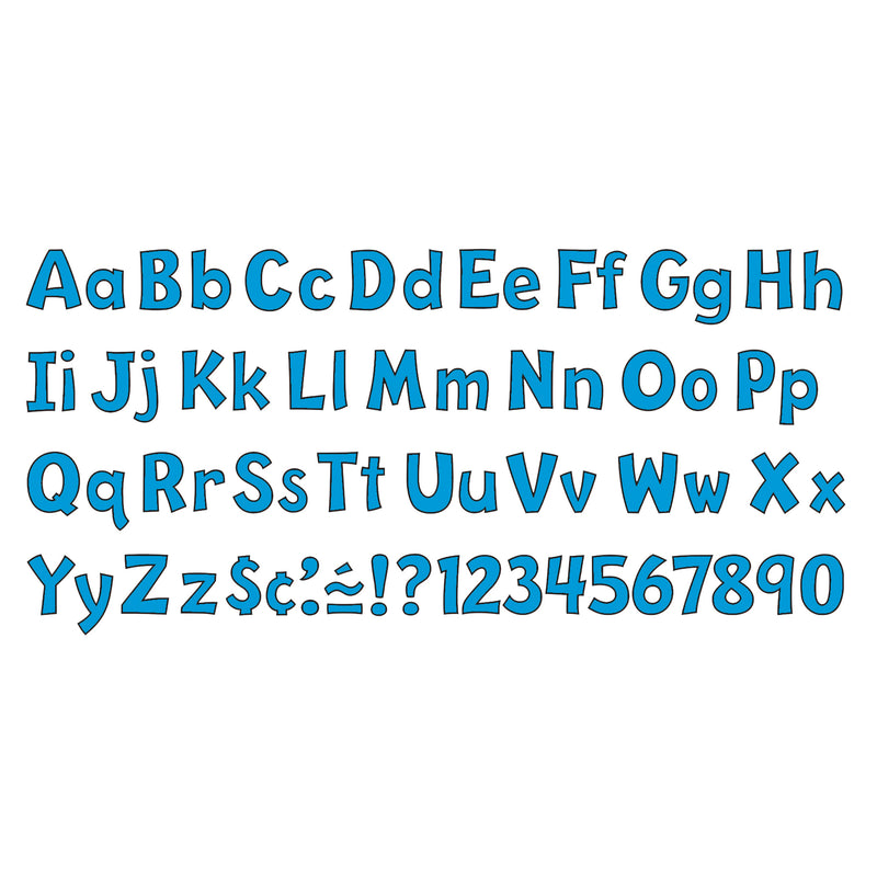 Ready Letter 4 Inch Playful Blue Uppercase & Lowercase Combo
