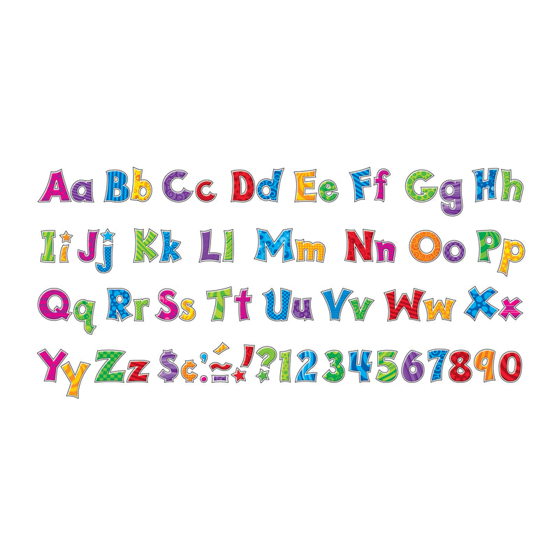 Friendly 4in Furry Friend Patchwork Uppercase-lowercase Combo Pack
