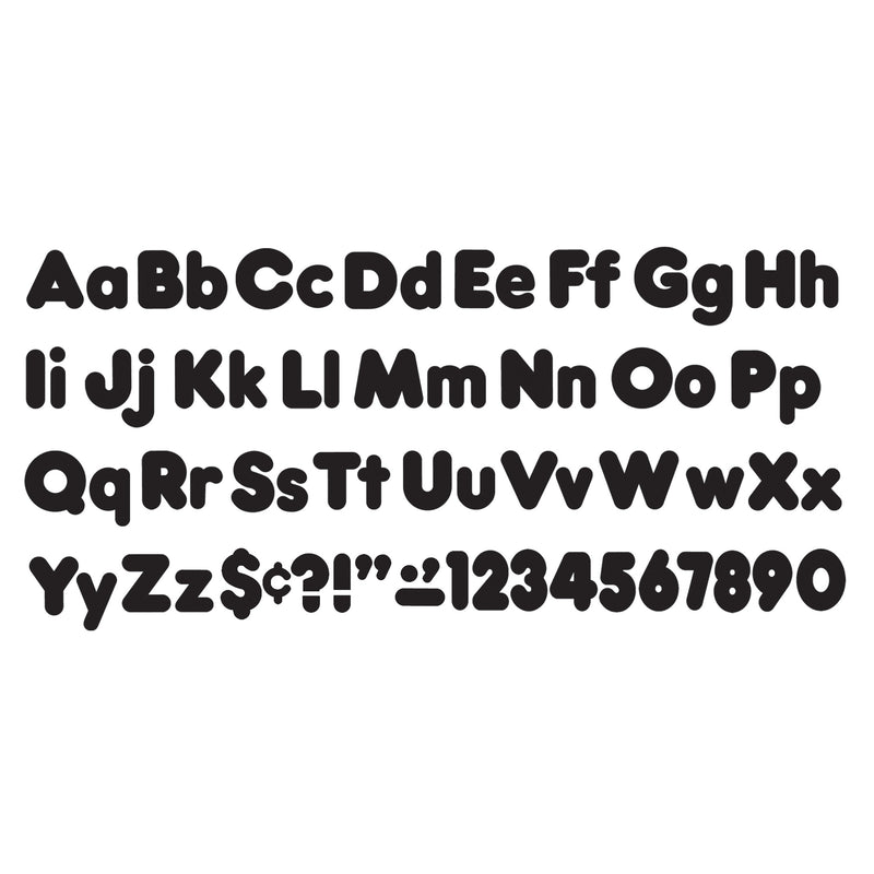 Ready Letter 4 Inch Casual Black Uppercase & Lowercase Combo