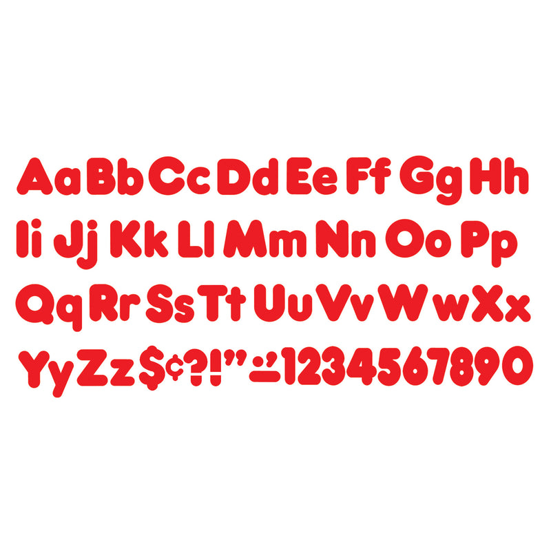 Ready Letter 4 Inch Casual Red Uppercase & Lowercase Combo