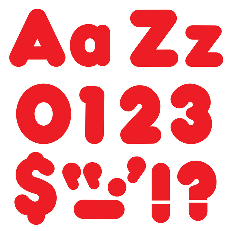 Ready Letter 4 Inch Casual Red Uppercase & Lowercase Combo