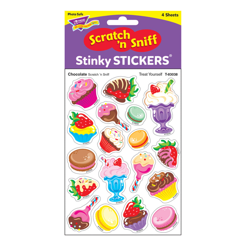 Treat Yourself-choc Shapes Stinky Stickers