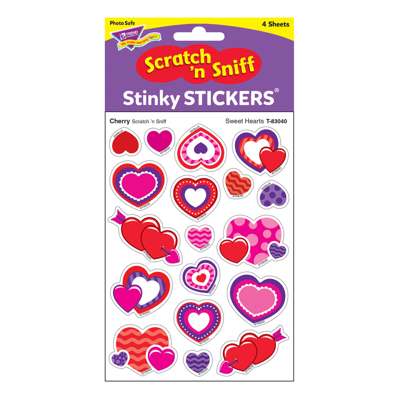 Sweet Hearts-cherry Shapes Stinky Stickers