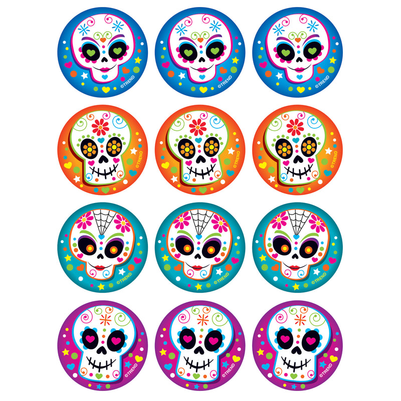 Colorful Skulls-vanilla Stinky Stickers