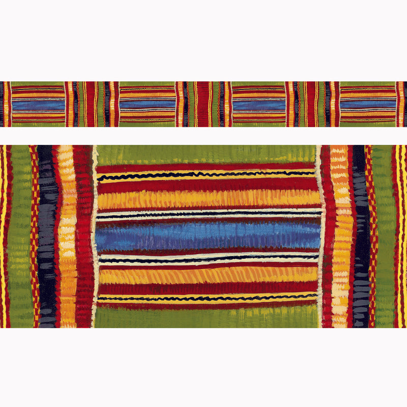 Kente Cloth Design Borders Straight 11-pk 2.75 X 35.75 Total