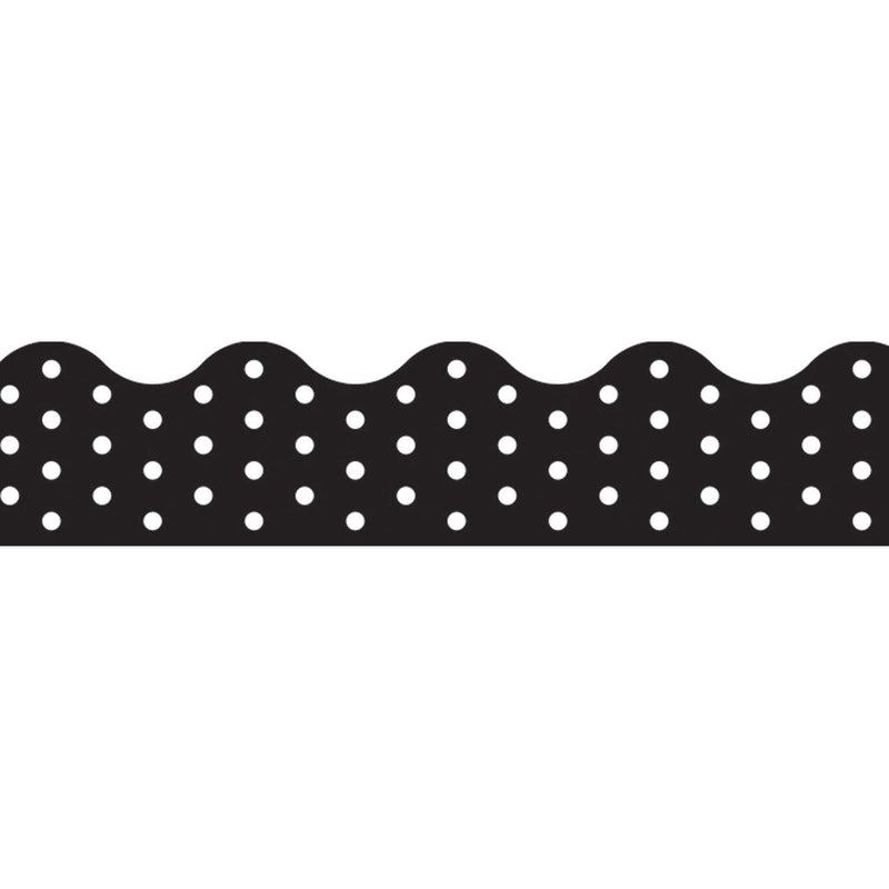 (6 Pk) Polka Dots Black Terrific Trimmers