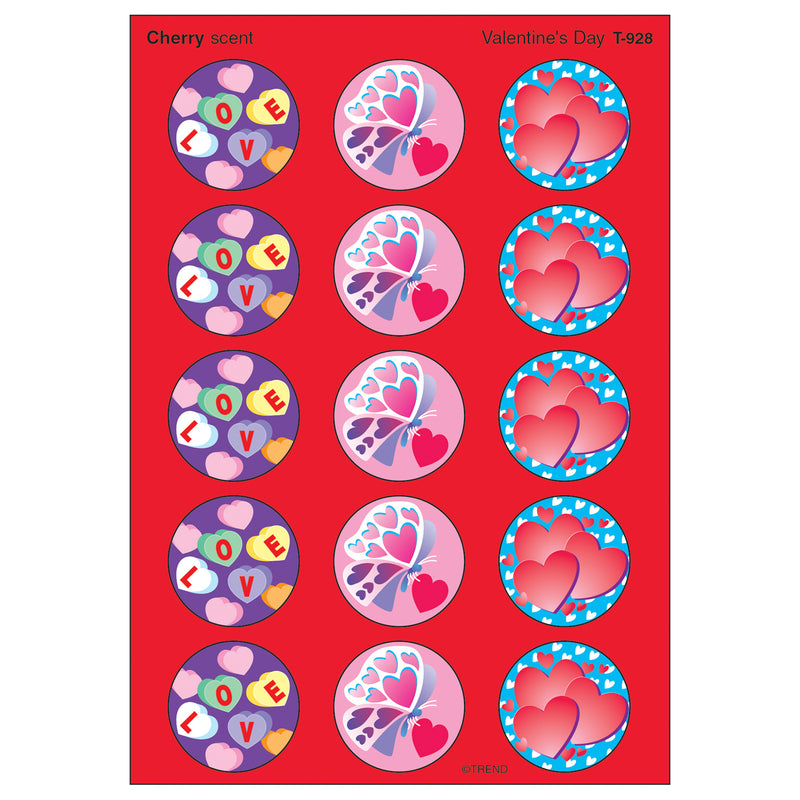 (6 Pk) Stinky Stickers Valentines Day 60 Per Pk Cherry Acid-free