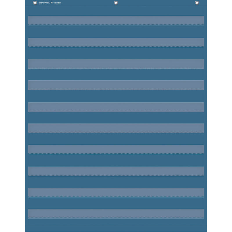 Slate Blue 10 Pocket Chart, 34" x 44"