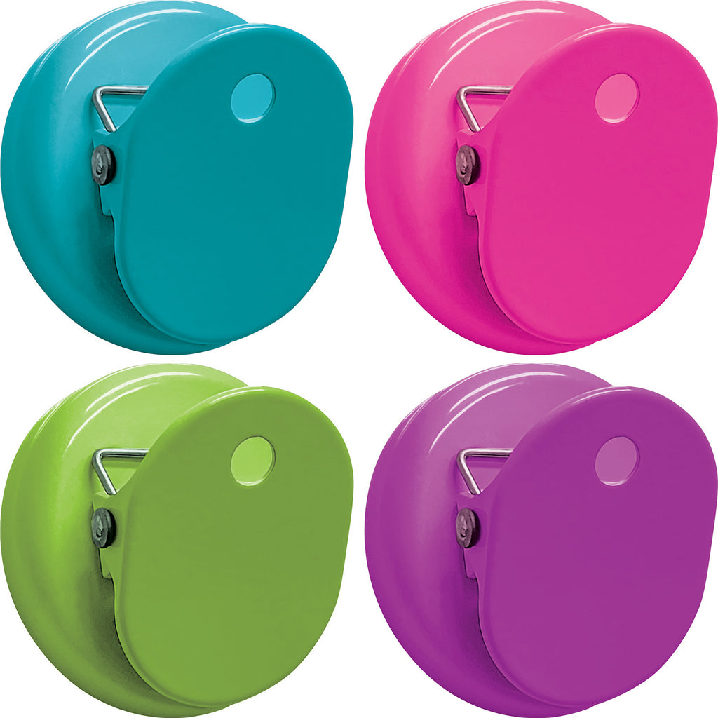 Colorful Magnetic Clips, Pack of 4