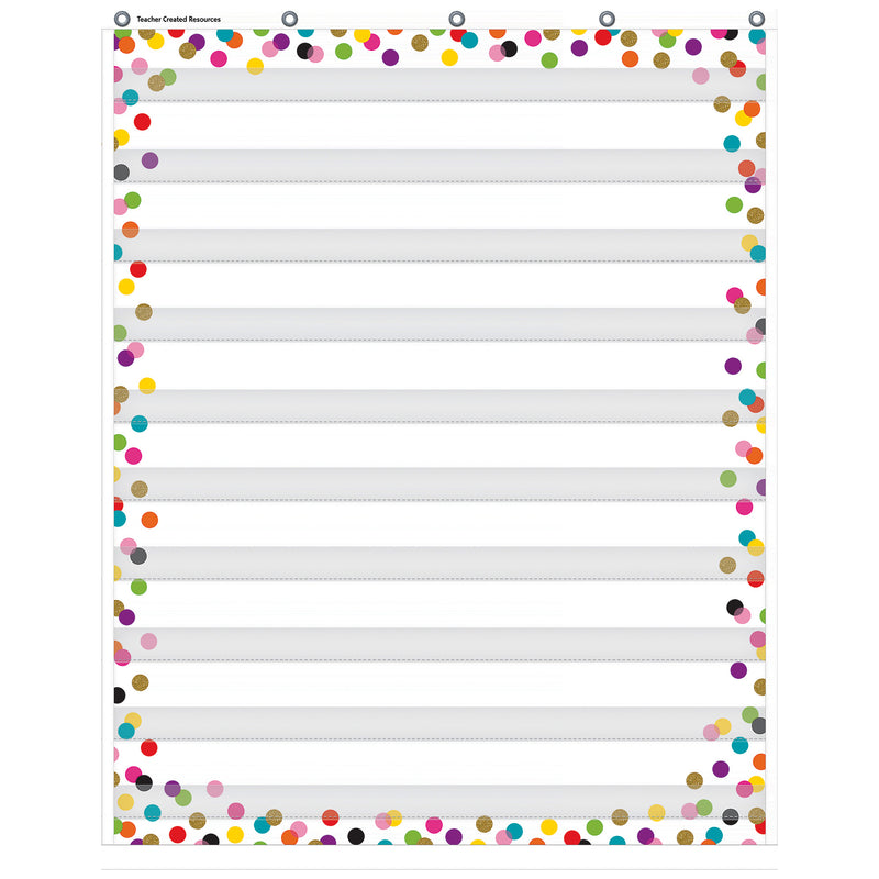 Confetti 10 Pocket Chart 34 X 44