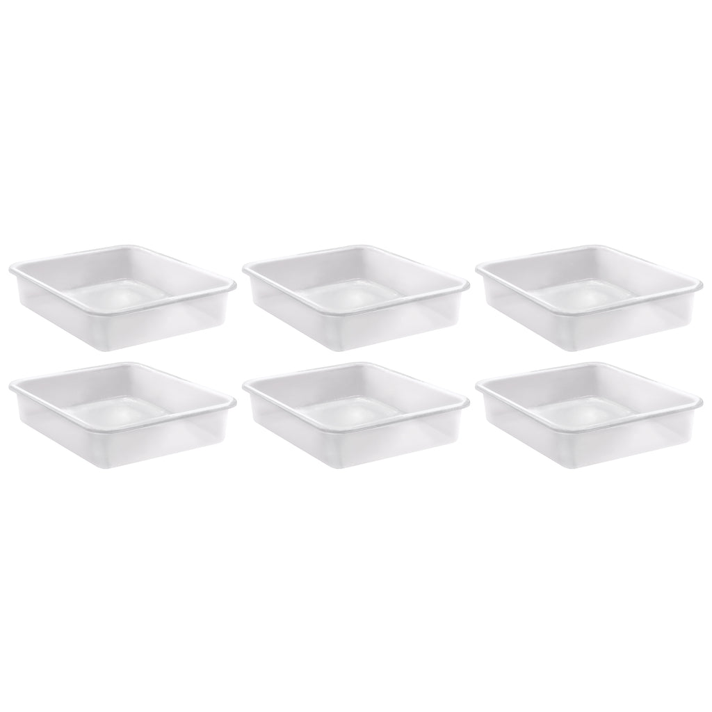 Large Plastic Letter Tray, Clear, Pack of 6