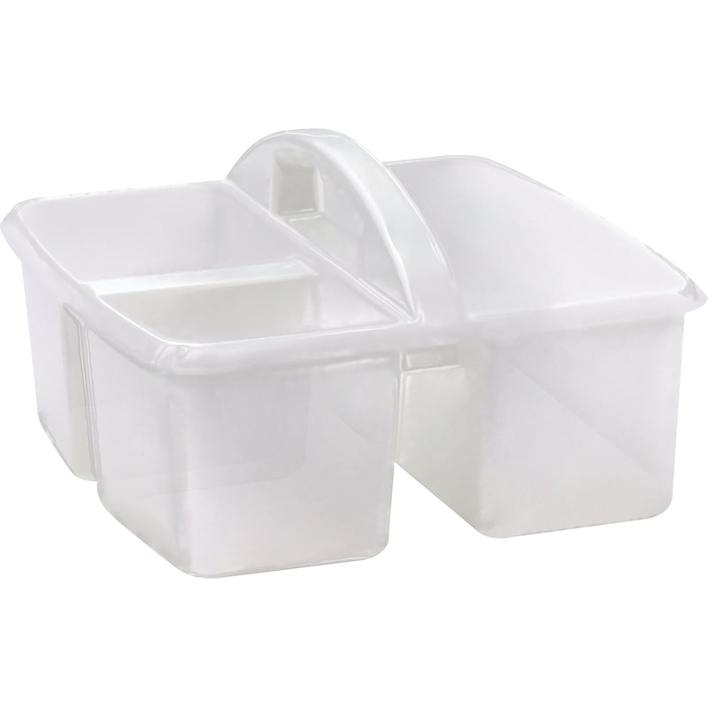 Plastic Storage Caddy, Clear, Pack of 6