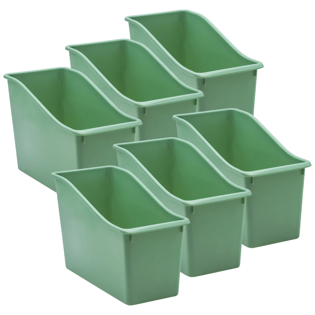 (6 Ea) Eucalyptus Plastic Book Bin