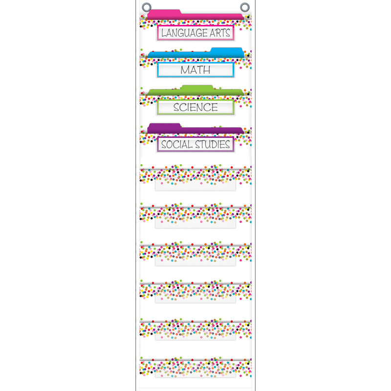 File Storage Pocket Chart Confetti