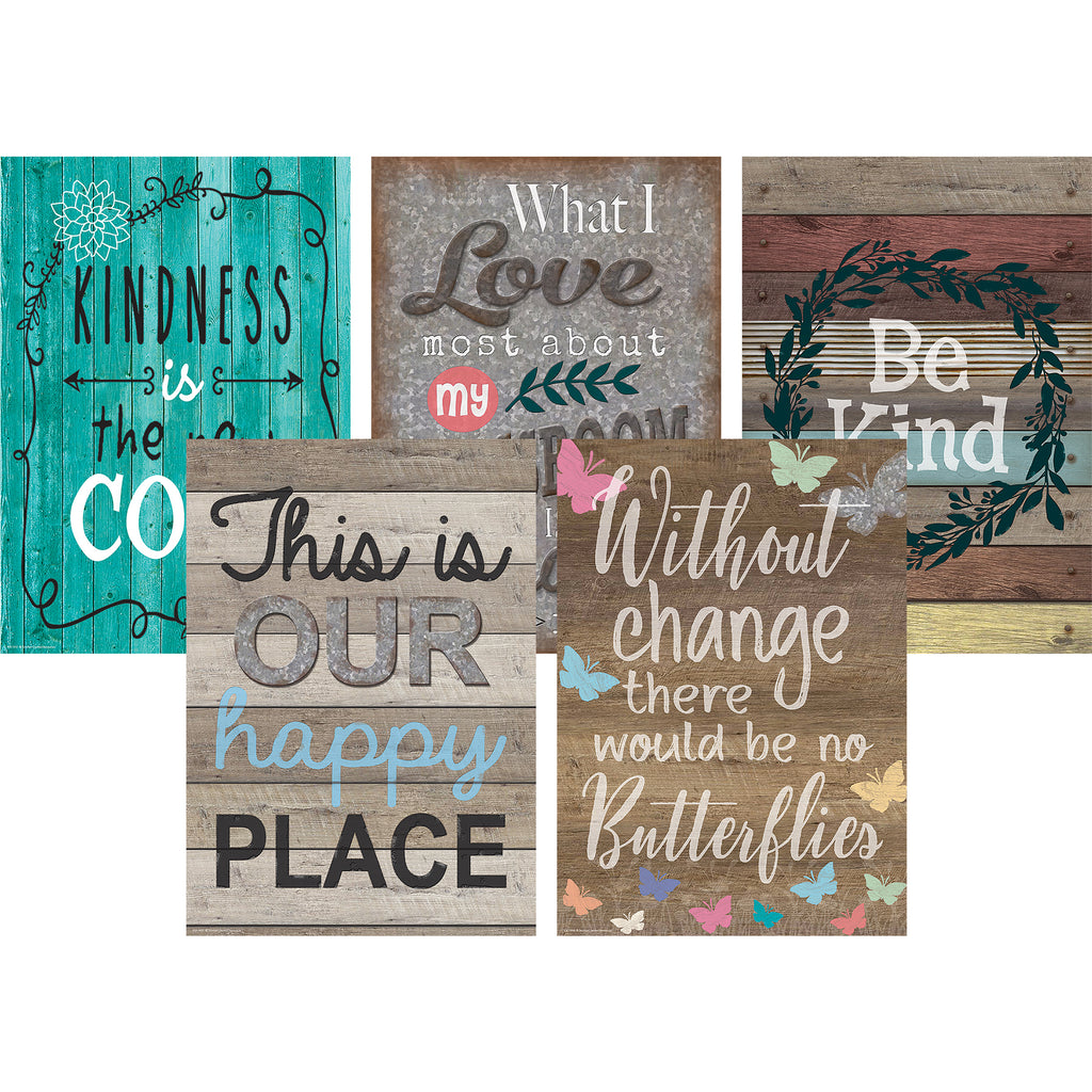 Home Sweet Classroom Posters, 13-3-8" x 19", Set of 5