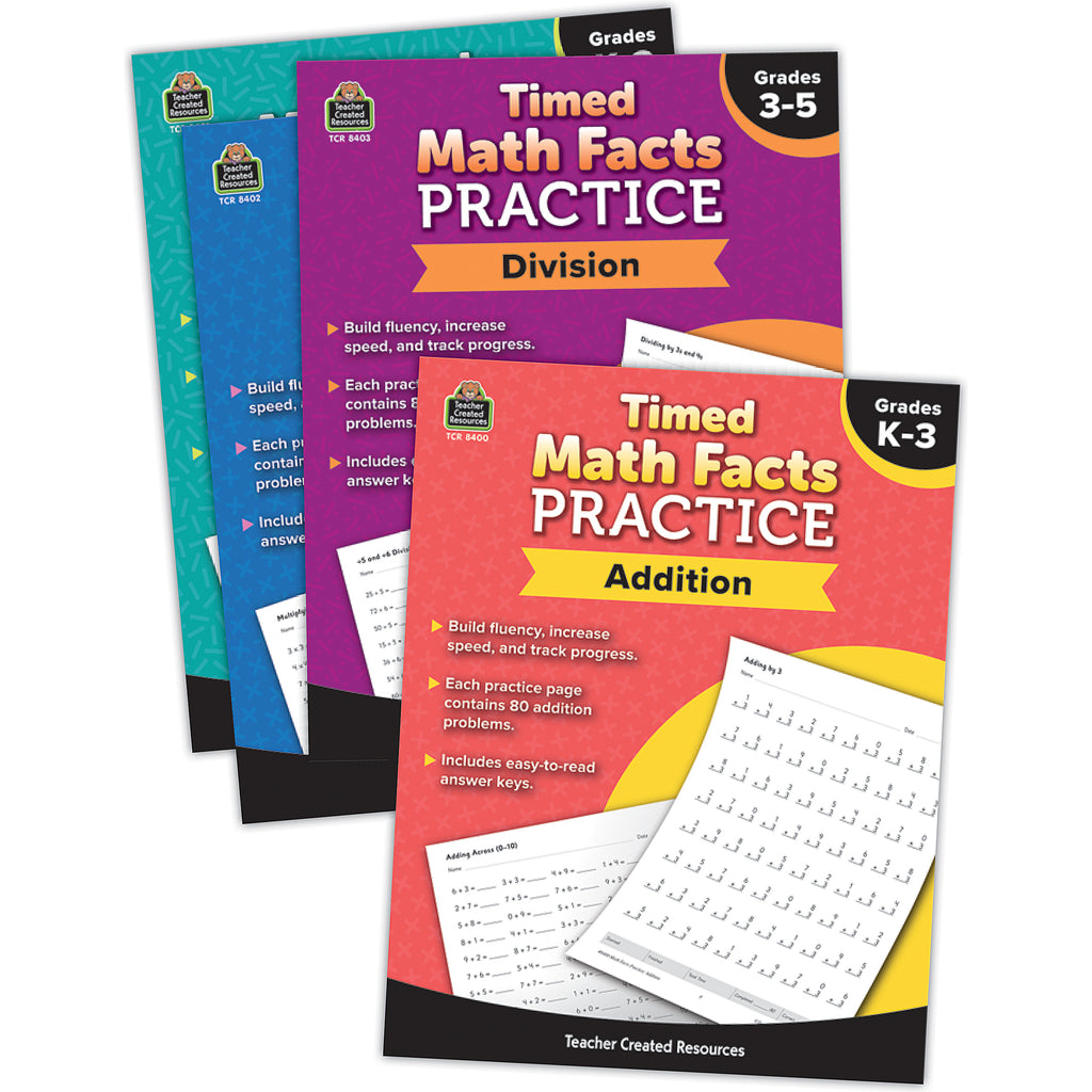 Timed Math Facts Practice Set