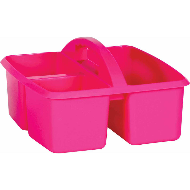 (6 Ea) Pink Plastic Storage Caddy