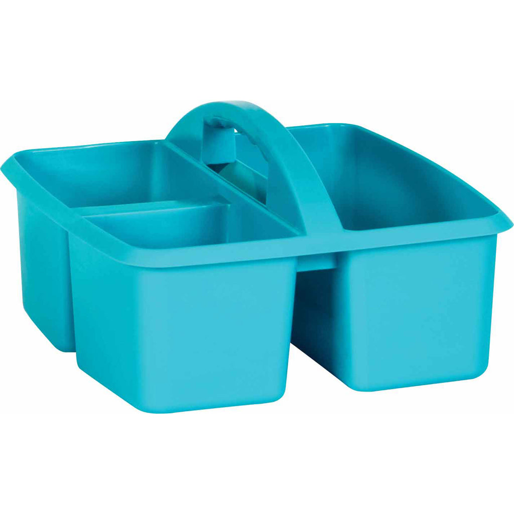 (6 Ea) Teal Plastic Storage Caddy