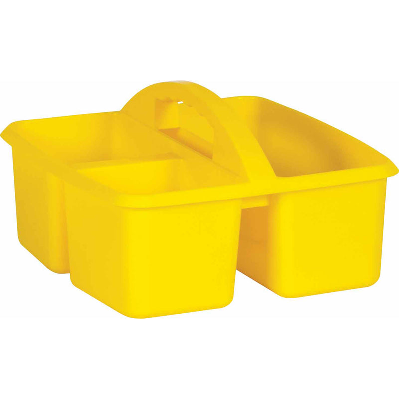 (6 Ea) Yellow Plastic Storage Caddy