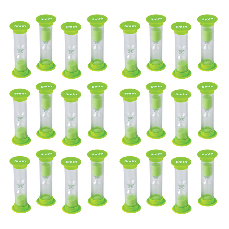 (6 Pk) 5 Minute Sand Timers Mini