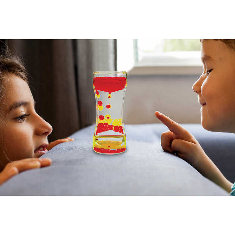 Liquid Motion Bubbler, Red & Yellow