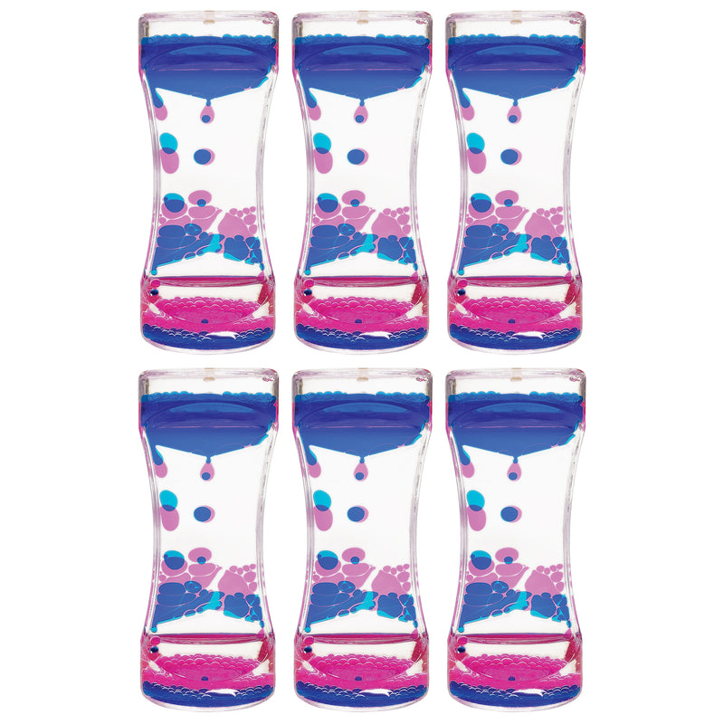 (6 Ea) Blue & Pink Liquid Motion Bubbler