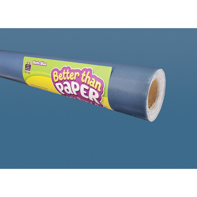 Slate Blue Better Than Paper Bulletin Board Roll, 4' x 12', Pack of 4