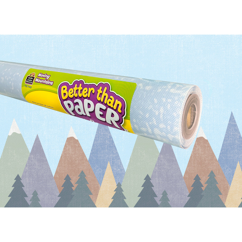 Better Than Paper Bulletin Board Roll, Moving Mountains, 4-Pack