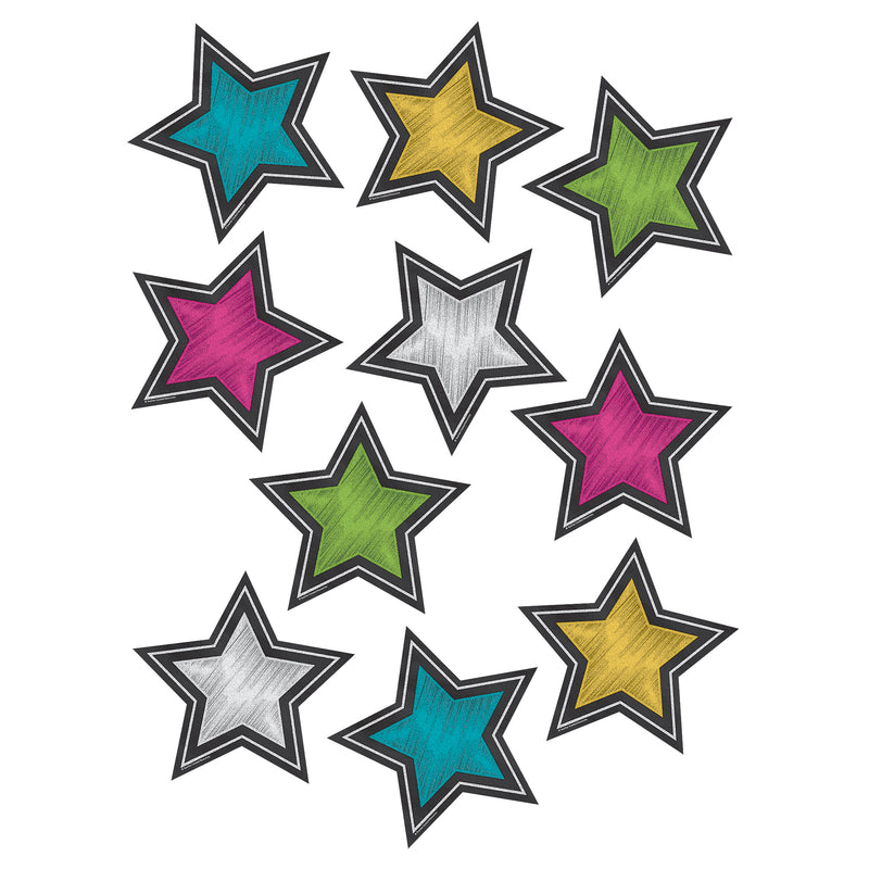 (3 Pk) Chalkboard Brights Stars Accents